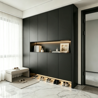 Meuble à chaussures moderne et élégant en bois pour la maison, de haute qualité, pour les professionnels de la décoration intérieure