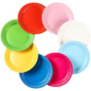 Personnaliser Art <span class=keywords><strong>DIY</strong></span> <span class=keywords><strong>en</strong></span> vrac Desert Dessin Pratique Peinture Alimentaire Pizza Papier <span class=keywords><strong>Carton</strong></span> Jetable Or Partie Plat Assiettes Jetables - Product Image 6