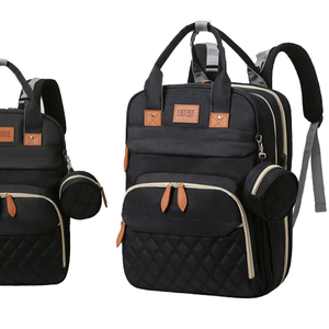 Ganzjahres-Mode Tragbare Faltbare Große Kapazität Nylon-Stoff Wasserdichte Damen-Stil Mutter-Tasche für Mutter-Kind-Ausflüge - Product Image 4