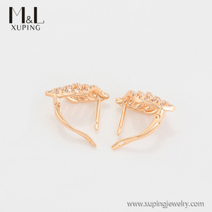 ML71675 XUPING ML Store Bijoux <span class=keywords><strong>de</strong></span> mode Accessoires pour femmes Boucles d'oreilles créoles <span class=keywords><strong>de</strong></span> style feuille vintage couleur <span class=keywords><strong>or</strong></span> 18 carats - Product Image 5