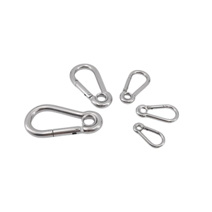 Stokta yüksek kalite DIN5299 paslanmaz çelik armut şeklinde toka göz M4 M5 M6 M8 ile göz karabina kanca ile 304316 - Product Image 3