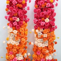 Fleur artificielle en soie orange-rose pour centre de table de mariage, décoration d'événements et de fêtes nuptiales
