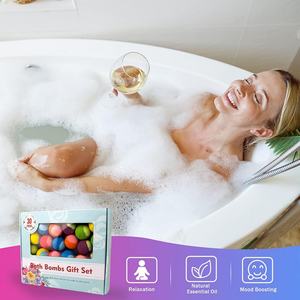 Juego de Regalo de 30 Bombas de Baño Naturales y Orgánicas Hechas a Mano con Logotipo Personalizado de Fábrica, Bombas de Baño Efervescentes Personalizables para Spa en Casa - Product Image 5