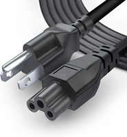 Câble d'alimentation SYONG IEC C5 US, diamètre extérieur 6,8 mm, conducteur CCA 0,5 mm², prise US 3 broches, câble d'usine de qualité supérieure pour ordinateurs portables et moniteurs