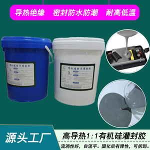 Composé de scellement en silicone Xin Hongcheng HC-RT200 à haute conductivité thermique, rapport 1:1, pour cartes de circuits d'alimentation - Product Image 1
