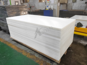 Lámina <span class=keywords><strong>de</strong></span> UHMWPE Virgen <span class=keywords><strong>de</strong></span> 1/2" x 4x8', Placa <span class=keywords><strong>de</strong></span> UHMWPE Resistente al Desgaste para Rieles Guía <span class=keywords><strong>de</strong></span> Transportadores, Revestimientos <span class=keywords><strong>de</strong></span> Canales, Tableros para Maquinaria Alimentaria - Product Image 3