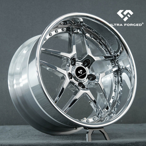 Cerchi in Lega Forgiati Personalizzati a 2 o 3 Pezzi con Bordo Cromato per Type 03, Compatibili con 350Z, G35, Supra, RX7, NISSAN SILVIA S15 - Product Image 4