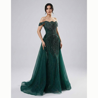 Nouvelle Robe de Soirée Longue en Tulle Brodée à la Main, Épaules Dénudées, pour Femme, Idéale pour Cérémonie, Fête ou Invitée de Mariage 2027