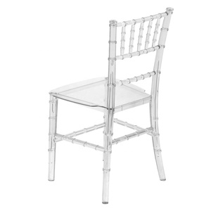 Venta al por mayor de alta calidad de silla de boda acrílica de cristal transparente diseñada de fábrica personalizada moderna - Product Image 3
