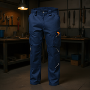 Pantalon cargo bleu taille XS style Workwear - Product Image 3