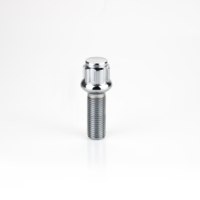 Boulon de verrouillage de roue en acier M14 * 1.5 Boulon de verrouillage de roue en acier New Condition 72535R14 Vis de pneu antivol à finition unie avec emballage Blisting