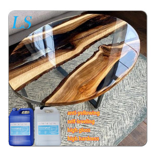 Resina epoxi de mesa Resina epoxi de alto brillo de cristal Sin COV Resina epoxi líquida autonivelante <span class=keywords><strong>A</strong></span> y B para pintura <span class=keywords><strong>artesa</strong></span> - Product Image 2