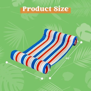Hamaca Inflable de PVC con Tela Oxford de 46*27 Pulgadas, 3 Colores, Flotador para Piscina, Lago, Playa, Fiestas al Aire Libre, Diversión para Adultos - Product Image 2