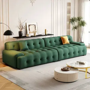 Popular Luxury Sofa Sets Living Room Modern Sofas Luxury High Quality Green Sofa Simple Design Fabric For Home