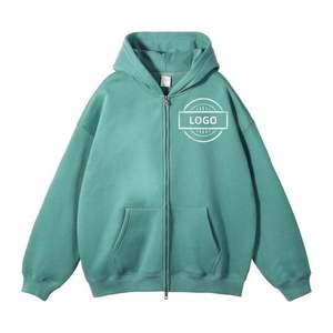 2025 Automne Hiver Nouveau Produit-Sweat à capuche décontracté de style américain épais et chaud avec fermeture éclair pour hommes - Product Image 5