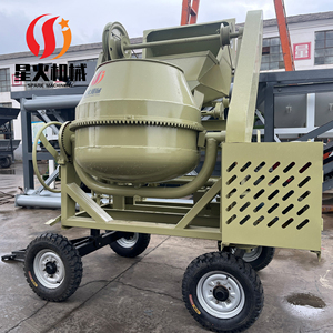 Mezcladora de Concreto de Diseño Compacto con Motor de Gasolina, Guincho y Elevador, Montaje Rápido, Tolva <span class=keywords><strong>Desmontable</strong></span> Portátil - Product Image 2