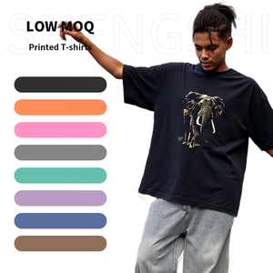 Camiseta para adultos ShengShi Enzyme Wash Regular O-cuello 320g Tendencias suaves personalizadas Gimnasio para logotipo personalizado Camiseta DE COMPRA Casual para equipo - Product Image 1