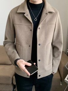 Blazer da Uomo Autunno 2025, Giacca Monopetto con Risvolto a Revers, Vestibilità Slim, Abbigliamento Professionale da Ufficio, <span class=keywords><strong>Cappotto</strong></span> Formale - Product Image 4