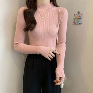เสื้อสเวตเตอร์ Maxfree แขนยาว คอเต่า ทรงสลิม สไตล์เกาหลี ฮาราจูกุ  ถักนิตติ้ง - Product Image 5