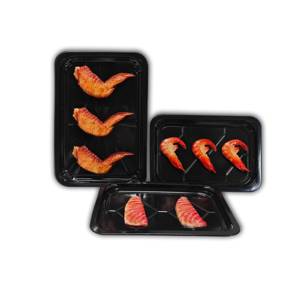 Vente chaude PP Plateau Plateau <span class=keywords><strong>De</strong></span> Nourriture Rectangulaire Robuste pour Boucherie Boeuf Porc Agneau Affichage Professionnel - Product Image 3