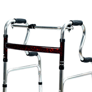 <b>Folding</b> Wheeled <b>Walker</b> Aluminum Alloy Height Adjustable For Elderly Outdoor Use KY916L-A - Product Image 2