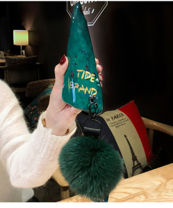 Custodia morbida in TPU con sfera di pelliccia alla moda con supporto diamantato/cinturino da polso per <span class=keywords><strong>Huawei</strong></span> <span class=keywords><strong>P10</strong></span> P20 P30 Plus Pro custodia - Product Image 6