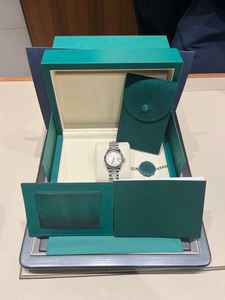 Factory wholesale green <b>wooden</b> <b>box</b> luxury waterproof sapphire 5A gift <b>box</b> mechanical <b>watch</b> <b>box</b> - Product Image 5