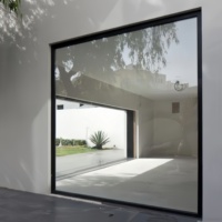 Maison personnalisée Fenêtre panoramique double vitrage insonorisée en aluminium Fenêtre d'image fixe à coupure thermique Fenêtre fixe à vendre