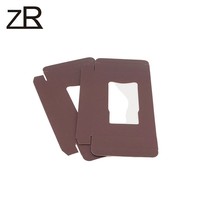 Boîte en papier kraft écologique avec fenêtre, compostable, empilable, logo personnalisé, emballage pour boissons en gobelet individuel