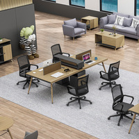 Bureau d'ordinateur pour personnel personnel, combinaison de 2, 4, 6 personnes
