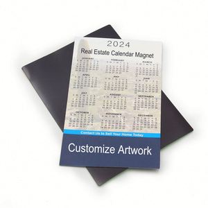 Eco-Friendly Manufacture Custom Size Foto Print 2026 Paper Calendar Magnet Flyer Printed Magnetic for <b>Fridge</b> - Product Image 3
