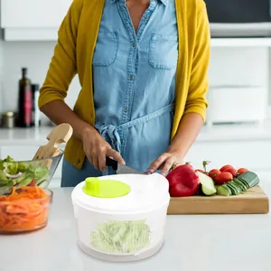 3L Manual Rotation Plastic Kitchen Vegetable Dryer Major <strong>Salad</strong> <strong>Spinner</strong> for Dehydration Dryer <strong>Salad</strong> Tools - Product Image 3