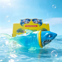 Jouet Squishy Requin Changeant de Couleur, Rempli d'Eau Pure, Rebond Rapide, Jouet Sensoriel Anti-Stress, Boîte de Présentation, Cadeau, Jouet à Presser
