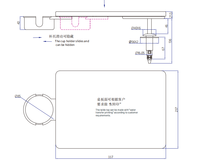 Table d'accoudoir de canapé couleur personnalisée, plateau latéral en plastique à angle réglable pour une utilisation confortable de tablette et une lecture sur le canapé