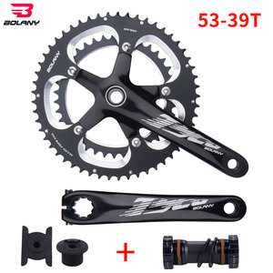 Juego de Bielas para Bicicleta de Carretera Bolany, 53-39T, Plato de Aluminio, 170 mm, Ligero, Negro - Product Image 5