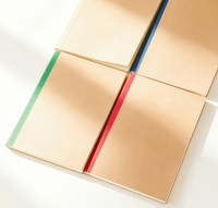 Cahier d'exercices relié, multicolore, cahier scolaire, cahier d'exercices pour étudiants