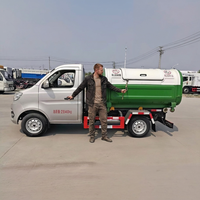 Mini camion compacteur à bras grue diesel Euro 3 pour le transport de déchets, bennes à ordures mobiles pour la collecte de déchets de construction et de voirie sur courte distance