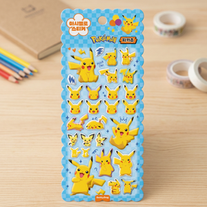 Autocollants en PVC souple Pikaed coréens 3D gonflés imprimés UV pour carnet, ordinateur portable, téléphone – Vente en gros pour distributeurs - Product Image 2