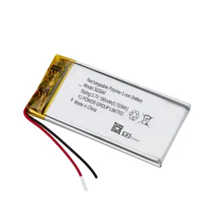 Wholesale low resistance UN38.3 KC CE certified 3.7V YJ302040/190mAh rechargeable lithium polymer battery for Smart watch