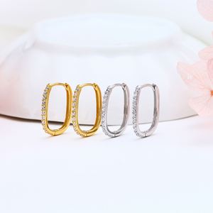 Pendientes de Aro de Plata de Ley 925 con Corazón de Circonita para Mujer, Estilo Vintage Minimalista INS, Joyería de Moda para Bodas y Fiestas - Product Image 6