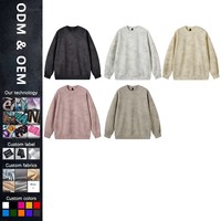 Sweat-shirts OEM coupe oversize et carrée, en molleton épais 360 grammes, à épaules tombantes, coupe épurée, personnalisables en usine