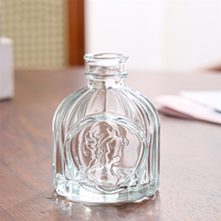 Récipient de stockage de parfum de parfum transparent vide de luxe Bouteille de diffuseur de 100ml pour le remplacement de bricolage
