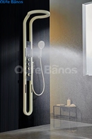 Olife Banos Noir Blanc Laiton Cuivre Multifonction Rainfalll Smart Affichage Numérique Spray Eau Brume Massage Système De Douche Ensemble