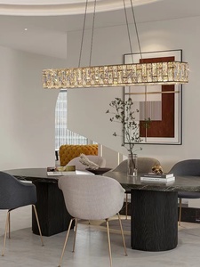 Đèn chùm pha lê K9 mạ vàng kiểu Bắc Âu thiết kế hiện đại <span class=keywords><strong>2025</strong></span>, đèn trần tròn hai lớp bằng sắt dành cho phòng khách, khách sạn - Product Image 5