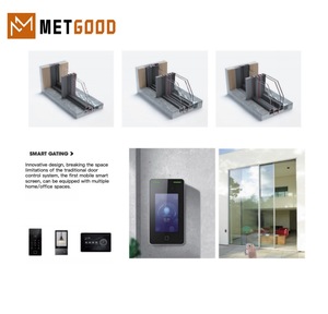 Metgood hiện đại tối giản hợp kim nhôm Pháp phân vùng trượt cửa kính cách nhiệt cách âm cho trung tâm thương mại - Product Image 4