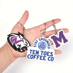 Design <b>Custom</b> PVC Adjustable <b>Keychain</b> with <b>Custom</b> Logo Color Shape for Business Events Advertising Promotional Swag Gift - Product Image 1