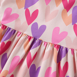 Vestito Estivo Honyon Malwee per Bambine, Stile Principessa con Motivi Cartoon, in Cotone, Maniche Corte, Trattamento Ammorbidente, Lunghezza al Ginocchio - Product Image 3