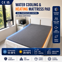 Surmatelas rafraîchissant à circulation d'eau pour lit, système de refroidissement pour les sueurs nocturnes et un meilleur sommeil avec 8 options de réglage du sommeil