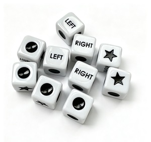 Dadi LRC <span class=keywords><strong>Sinistra</strong></span>-Destra-<span class=keywords><strong>Centro</strong></span> - Dadi a Sei Lati per Giochi da Tavolo e Intrattenimento - Accessorio per Feste, Bar e Giochi <span class=keywords><strong>di</strong></span> Intrattenimento - Product Image 5