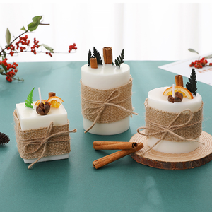 Candela Profumata Artigianale con Fiori Secchi, Fragranza a Lunga Durata, Decorazione per la Casa, Personalizzabile, in Cera di Paraffina, per Diwali <span class=keywords><strong>e</strong></span> Ramadan - Product Image 3